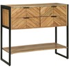Konsolinis stalas Ruda 90 x 35 x 80 cm Kietos akacijos mediena