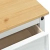 Konsolės stalas Balta 73 x 35 x 73 cm Kietos pušies mediena