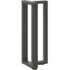Konsolinio stalo kojos, T formos, 2 vnt., antracito spalvos, 25x28x(72-73) cm, plienas