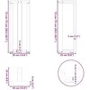 Konsolinio staliuko kojelės, T formos, 2 vnt., juodos, 38x25x(72-73) cm, plienas
