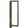 Konsolinio staliuko kojelės, T formos, 2 vnt., juodos, 25x28x(72-73) cm, plienas