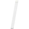 Konsolinio stalo kojelės, U formos, 2 vnt., baltos, 28x(72-73) cm, plienas