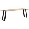 Konsolinio stalo kojelės, U formos, 2 vnt., juodos, 28x(72-73) cm, plienas