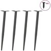 Kavos staliuko kojelės, 4 vnt., antracito, 72-73cm, plienas