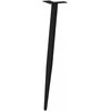 Kavos staliuko kojelės, 4 vnt., juoda, 72-73cm, plienas