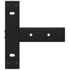 konsolės stalo kojos, 2 vnt., juoda, 38x25x(72-73)cm, plienas