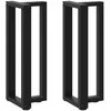 konsolės stalo kojos, T formos, 2 vnt., juoda, 20x28x(72-73)cm