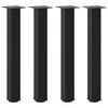 Konsolinio stalo kojelės, 4 vnt., juodos, 72-74 cm, plienas