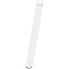 Konsolinio stalo kojelės, U formos, 2 vnt., baltos, 38x(72-73) cm, plienas