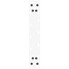 Konsolinio stalo kojelės, U formos, 2 vnt., baltos, 28x(72-73) cm, plienas