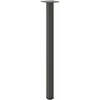 Konsolinio stalo kojos, 4 vnt., antracito spalvos, 72-74 cm, plienas