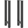 Kavos staliuko kojelės, antracito, 2 vnt., 28x(72-73)cm