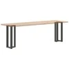 Konsolinio stalo kojos, T formos, 2 vnt., antracito spalvos, 25x28x(72-73) cm, plienas