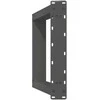 Konsolinio stalo kojos, U formos, 2 vnt., antracito spalvos, 38x(72-73) cm, plienas