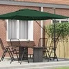 Roma Parasol Žalia 286 x 284 x 265 cm Aliuminis ir poliesteris