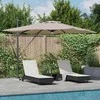 Roma Parasol Taupe 286 x 284 x 270 cm Aliuminis ir poliesteris
