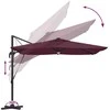Roma Parasol Raudona 286 x 284 x 270 cm