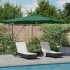 Roma Parasol Žalia 286 x 284 x 270 cm Aliuminis ir poliesteris