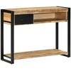 konsolinis stalas 100x35x75 cm Tvirtas neapdorotas medis Mango