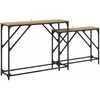 Konsolinis stalas 2 pcs Amatininkų ąžuolas 100 x 28 x 75 cm