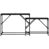 Konsolinis stalas 2 pcs Juodas ąžuolas 100 x 28 x 75 cm