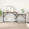Konsolinis stalas 2 pcs Senovinis medis 100 x 28 x 75 cm