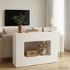 Konsolinis stalas Aukšto Blizgesio Baltas 101 x 29 x 74 cm