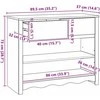 Konsolinis stalas su stalčių Drammen Balta 89,5 x 37 x 73 cm