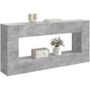 Konsolinis stalas Dryžuotas Betono Pilka 155 x 29 x 74 cm