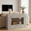 Konsolinis stalas Dryžuotas Betono Pilka 101 x 29 x 74 cm