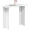 Konsolinis stalas Itin blizgi balta 100 x 39,5 x 75 cm