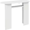 Konsolinis stalas Itin blizgi balta 100 x 39,5 x 75 cm