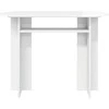 Konsolinis stalas Itin blizgi balta 100 x 39,5 x 75 cm
