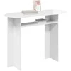 Konsolinis stalas Itin blizgi balta 100 x 39,5 x 75 cm