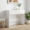 Konsolinis staliukas Itin blizgi balta 96,5 x 38 x 75 cm