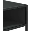 konsolinis stalas juodas 90x35x80 cm inžinierinis medis