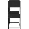 konsolinis stalas juodas 90x35x80 cm inžinierinis medis