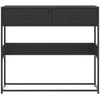 konsolinis stalas juodas 90x35x80 cm inžinierinis medis