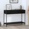 Konsolinis stalas Kita juoda ąžuolo 100 x 34.5 x 75 cm