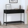 Konsolinis stalas Kita juoda ąžuolo 100 x 34.5 x 75 cm
