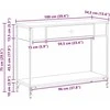 Konsolinis stalas juoda ąžuolo 100 x 34.5 x 75 cm