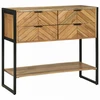 Konsolinis stalas Ruda 90 x 35 x 80 cm Kietos akacijos mediena