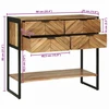 Konsolinis stalas Ruda 90 x 35 x 80 cm Kietos akacijos mediena