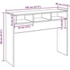 konsolinis stalas Senas medis 105x30x80 cm Inžinierinė mediena