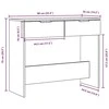 konsolinis stalas Senas medis 90x36x75 cm Inžinerinė mediena