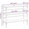 Konsolinis stalas juoda ąžuolo 100 x 32 x 75 cm