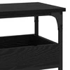 Konsolinis stalas juoda ąžuolo 100 x 29 x 75 cm