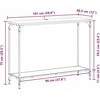 Konsolinis stalas juoda ąžuolo 101 x 30.5 x 75 cm