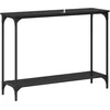 Konsolinis stalas juoda ąžuolo 101 x 30.5 x 75 cm