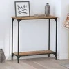 Konsolinis stalas su lentyna Sena mediena 75 x 30.5 x 75 cm